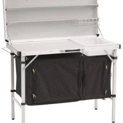 Bon marché 🎉 Outwell Drayton Table de cuisine, noir/blanc 👍