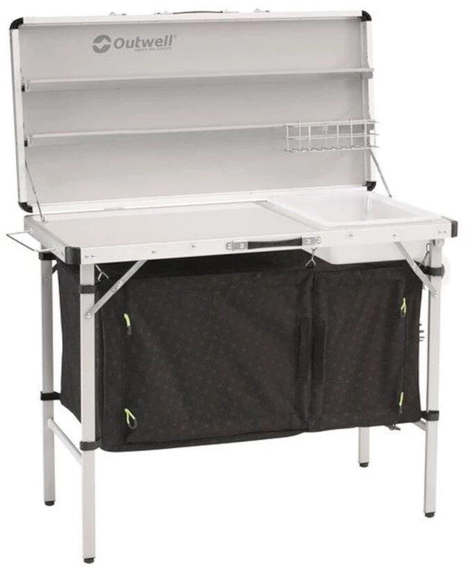 Bon marché 🎉 Outwell Drayton Table de cuisine, noir/blanc 👍 1 Bon marché 🎉 Outwell Drayton Table de cuisine, noir/blanc 👍