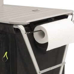 Meilleure affaire ✔️ Outwell Richmond Table de cuisine, noir/blanc 😀 -Meubles de camping Soldes outwell richmond kitchen table black 4