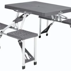 Offres ⭐ Easy Camp Toulouse Table de pique-nique, gris/blanc 🌟