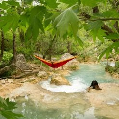 Acheter 🤩 Ticket to the Moon King Size Hamac, bleu/turquoise 🎁 -Meubles de camping Soldes ticket to the moon king size hammock burgundy dark yellow 5 1