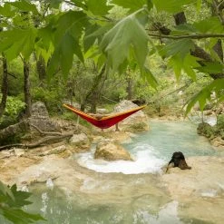 Le moins cher 😀 Ticket to the Moon Original Hamac, marron 🔔 5 Le moins cher 😀 Ticket to the Moon Original Hamac, marron 🔔 -Meubles de camping Soldes ticket to the moon original hammock burgundy dark yellow 3 2