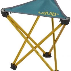 Meilleure affaire ⭐ Uquip Trinity Chaise pliante M, Bleu pétrole/jaune 🥰
